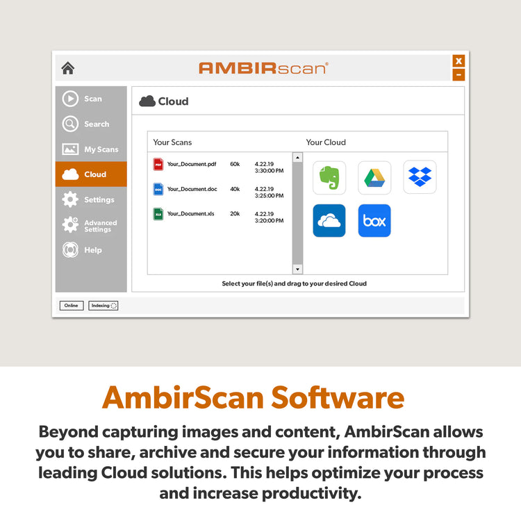 Ambirscan ImageScan Pro 490i Duplex ID Card and Document Scanner w/AmbirScan for