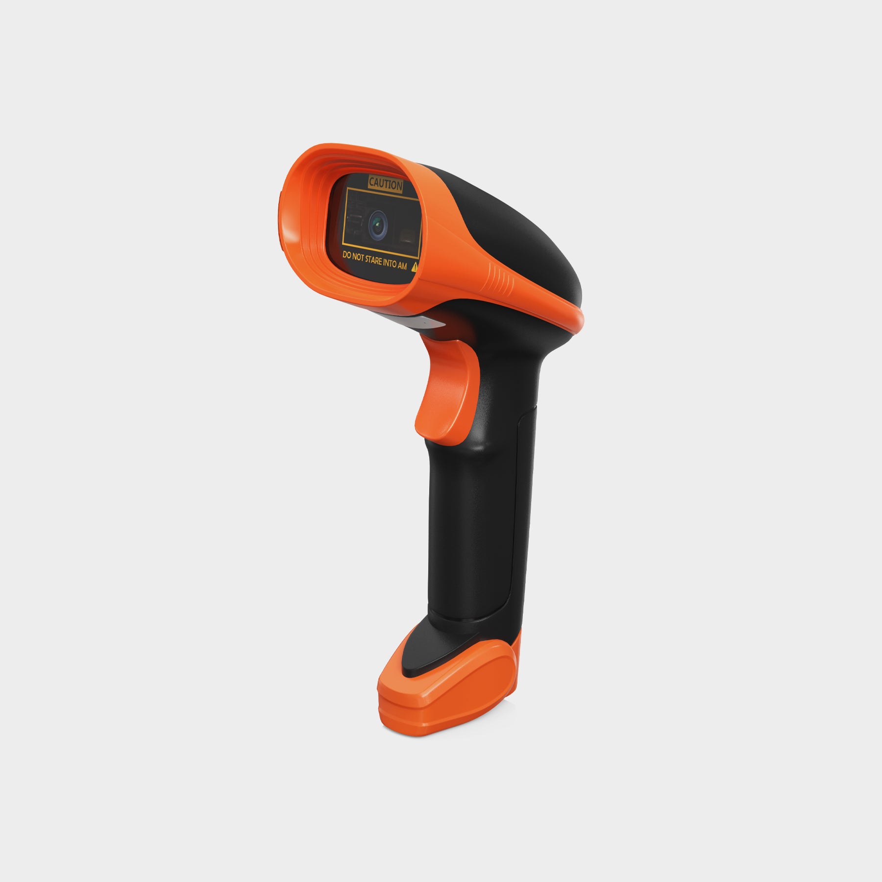AMBIR BR200 Wireless Barcode Scanner with 2.4Ghz with Wireless USB Dongle - Black/Orange (BR200-BL)