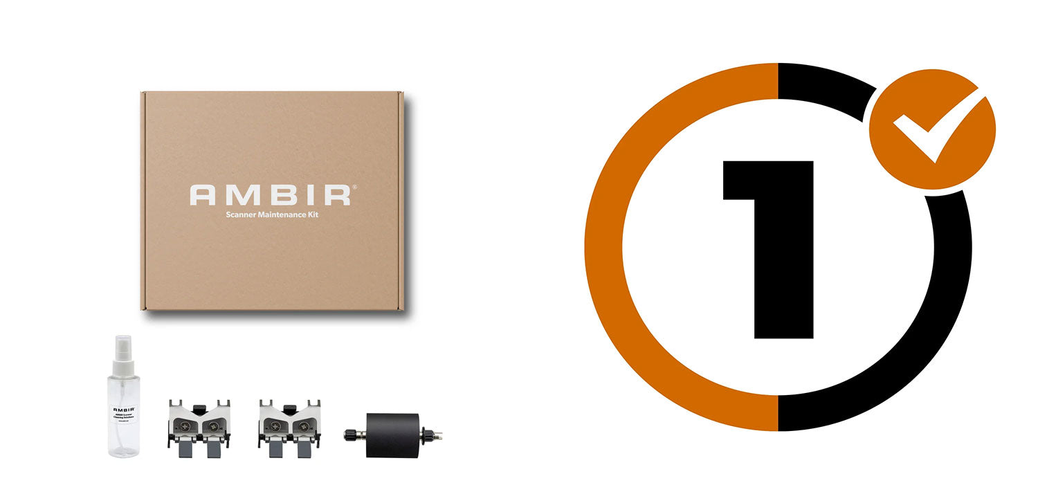 Complete care bundle for Duplex A6 ID Card Scanner with AmbirScan (DS687-AS)