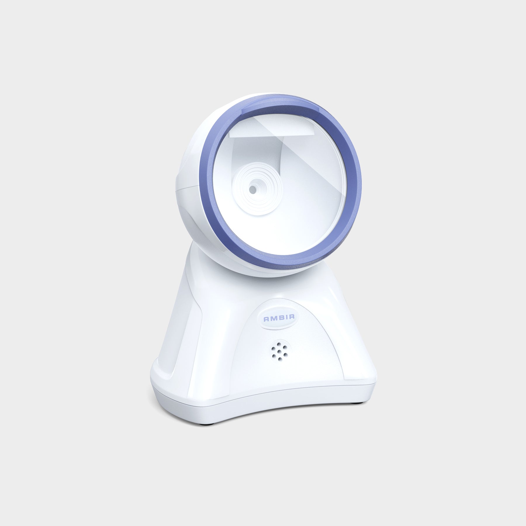 AMBIR DB100 Omni-directional Desktop USB 2D Barcode Reader - White/Blue (DB100-WH)
