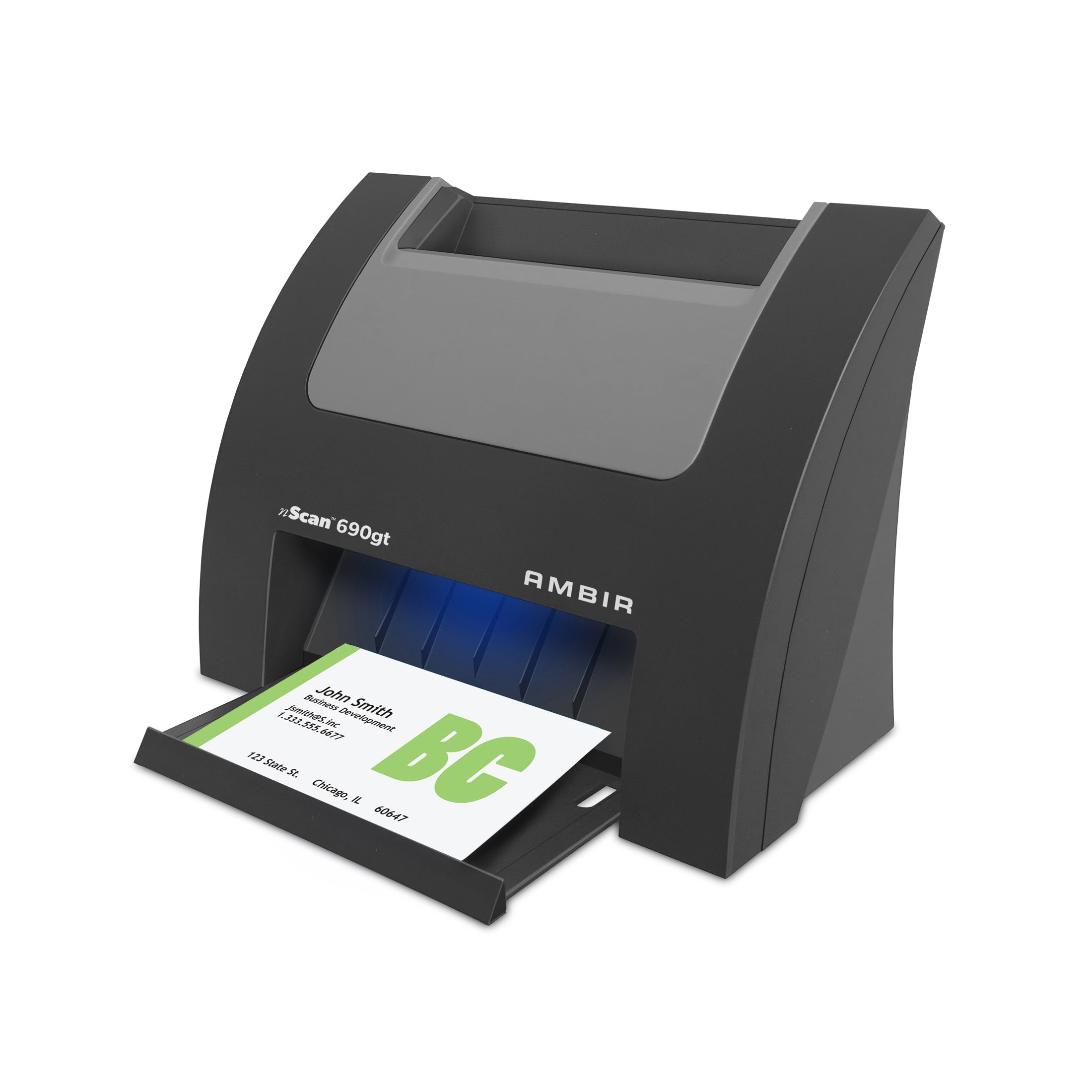 nScan 690gt Duplex ID Card Scanner with AmbirScan Business Card (DS690GT-BCS)