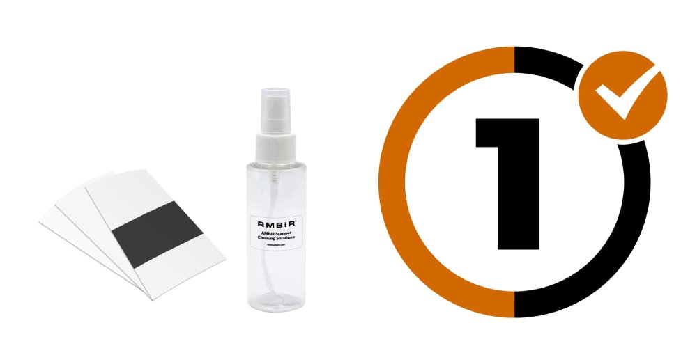 Complete care Bundle for Duplex A6 ID Card Scanner with AmbirScan Business Card (DS687-BCS)