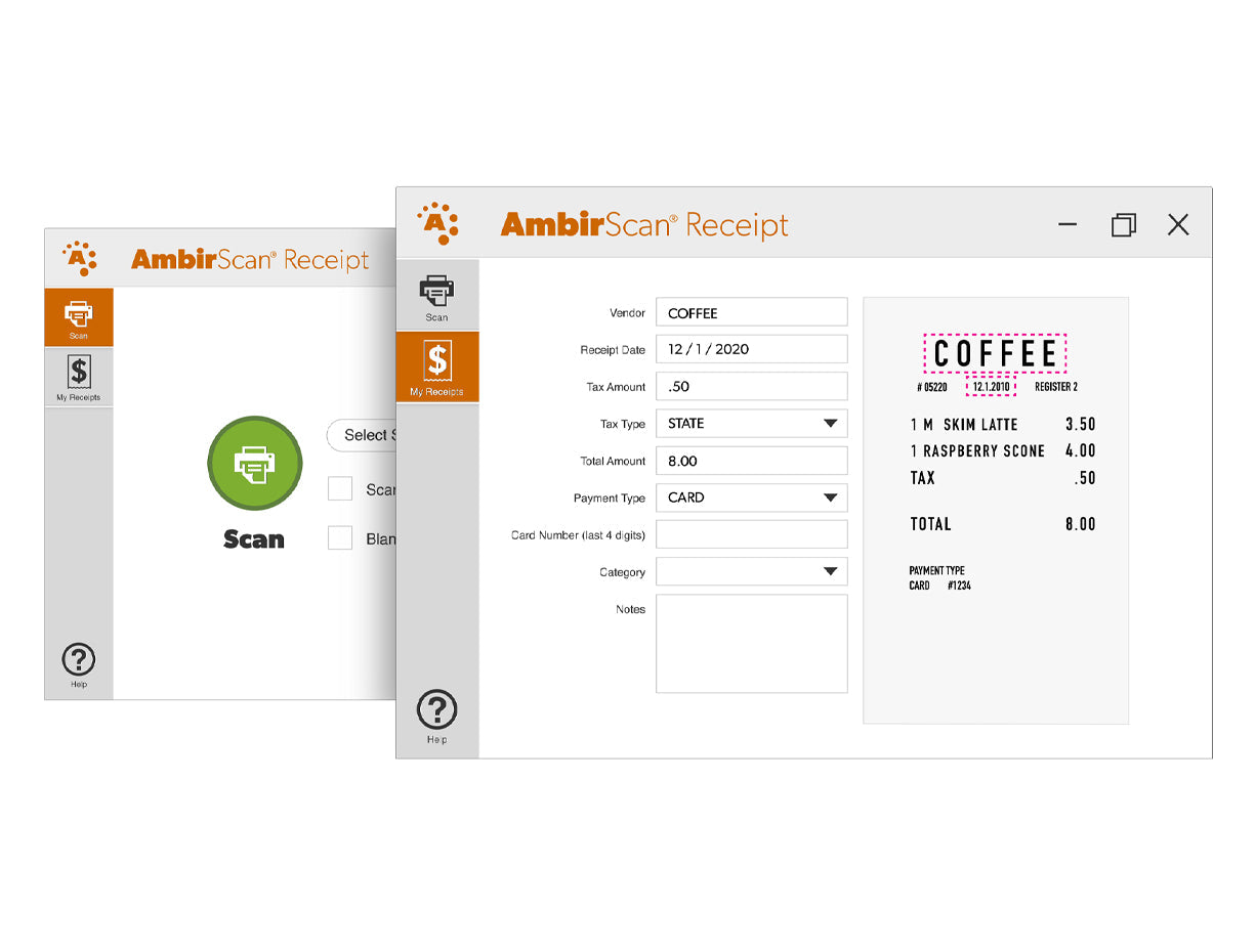 AmbirScan Receipt Software Single License (AS701-RS)