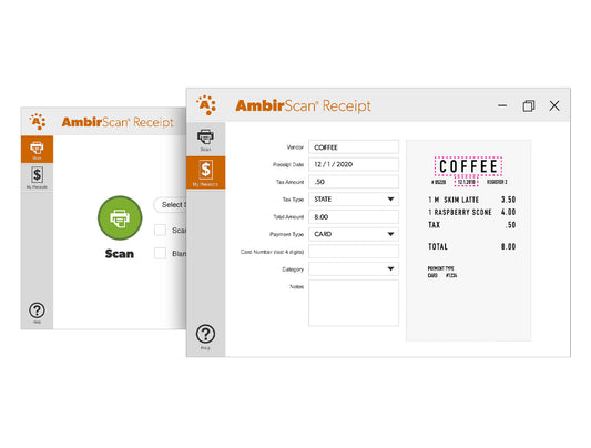 AmbirScan Receipt Software Single License (AS701-RS)